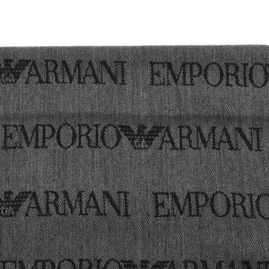 Alternative Image for ProductEmporio Armani Logo Scarf Grey3